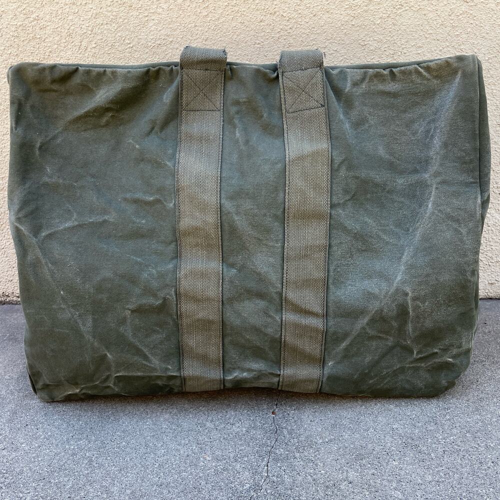 US Military Kit Bag Flyers Pilot MS Industries 1988 Vintage Duffle Green